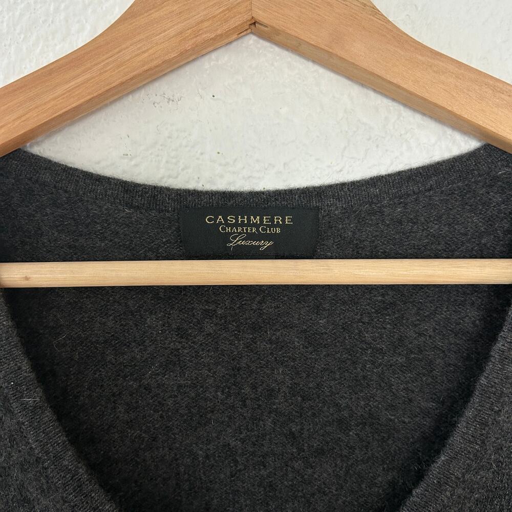 Charter Club Women's 100% Cashmere Sweater Sz. XL Old Money Quiet Luxury Preppy - Picture 3 of 8